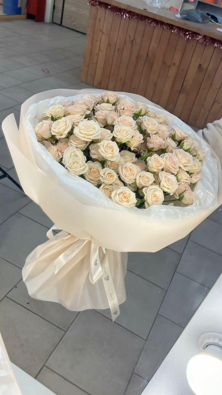 Celestial Whispers: Serene Bloom Arrangement
